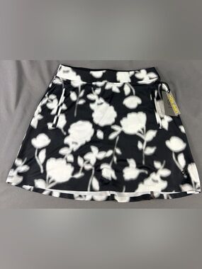 G/FORE G4 Womens Golf Skort Blur Floral Print Small Onyx Polyester MSRP $155